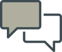 Icone de balões de conversa