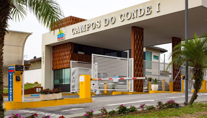 Reforma da portaria do Condomínio Campos do Conde I, em Tremembé, é destaque da Sbruzzi Arquitetura+Interiores